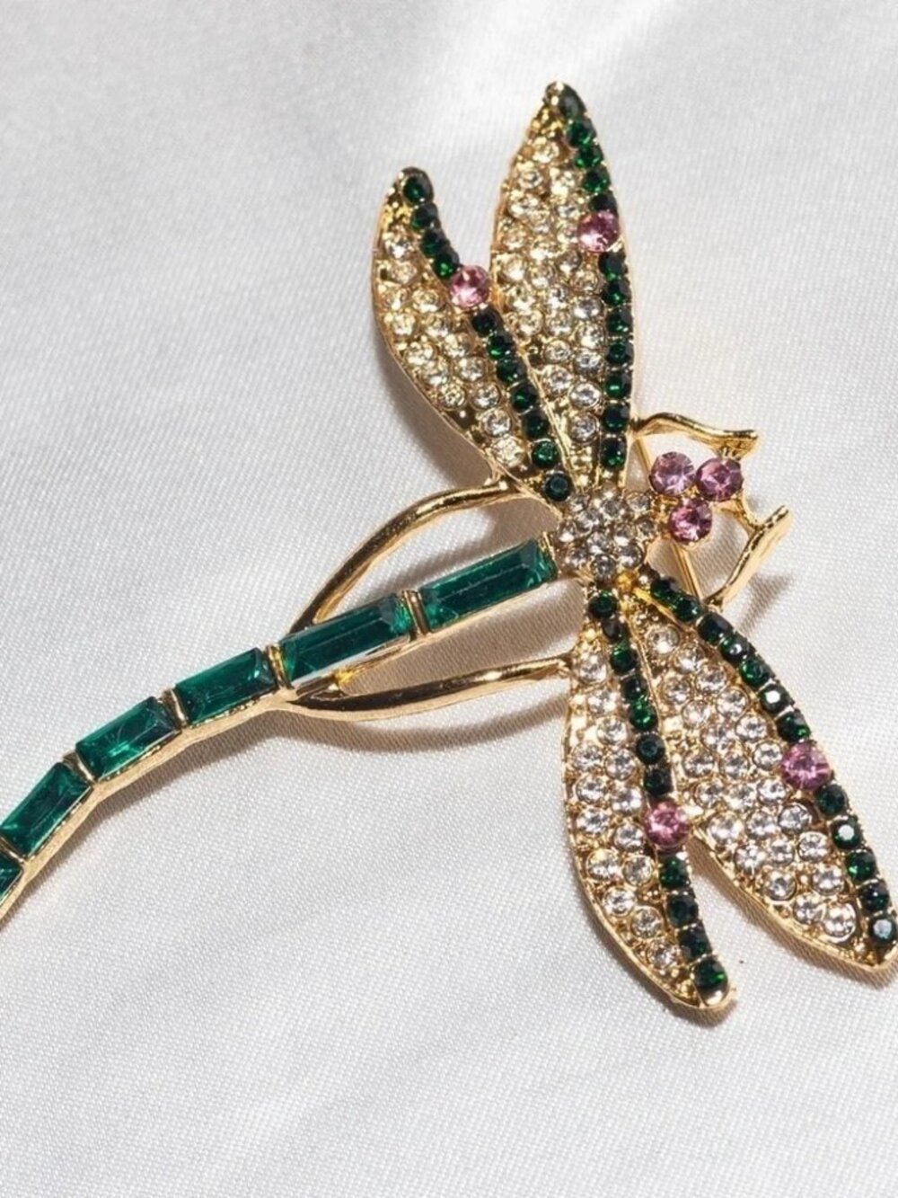 ✨Betsey Johnson Leandra Dragonfly Rhinestone Brooch